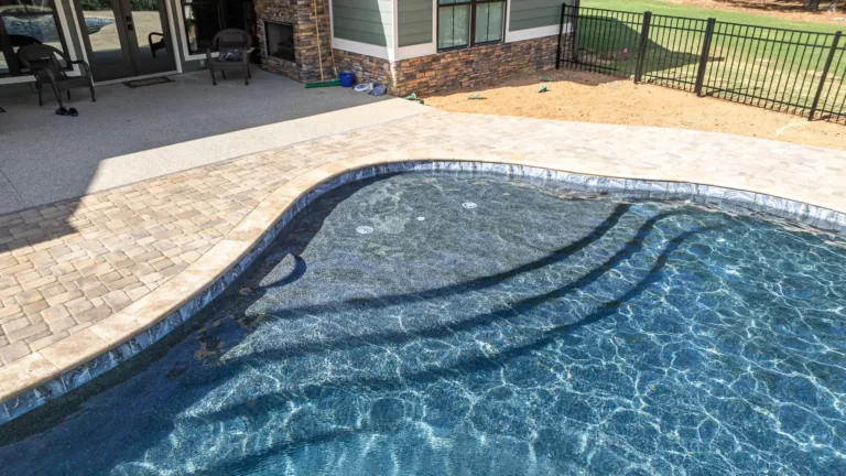 Swimming pool built by Bulldog Pool Builders