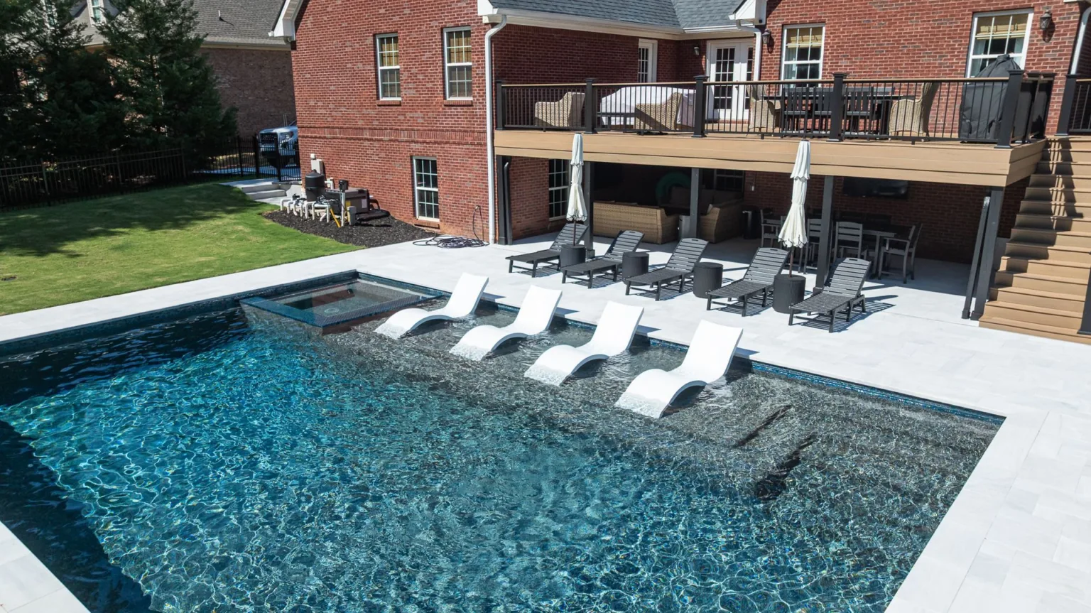 Andrews Ct pool project by Bulldog Pool Builders