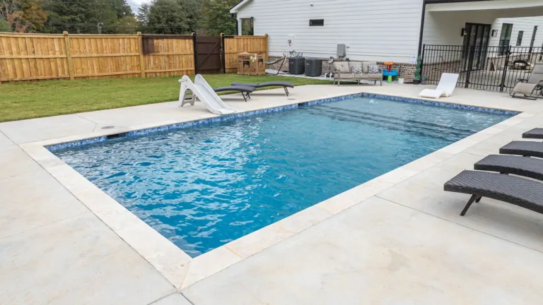 Swimming pool built by Bulldog Pool Builders