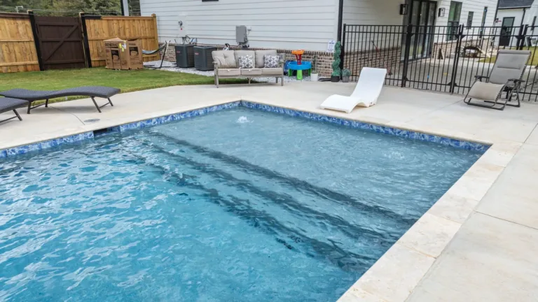 Swimming pool built by Bulldog Pool Builders