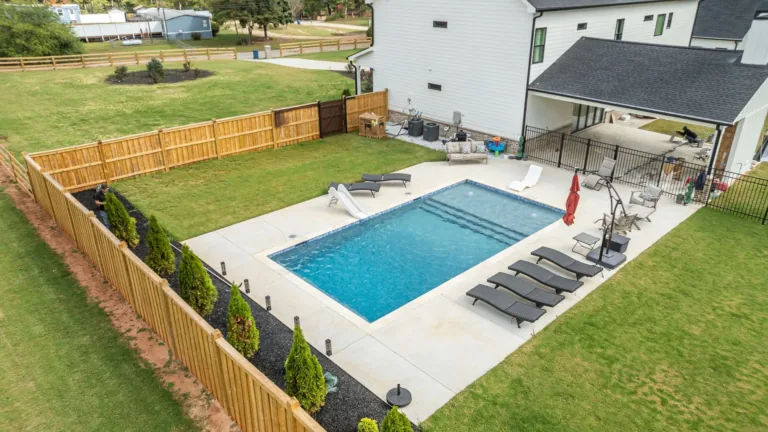 Swimming pool built by Bulldog Pool Builders