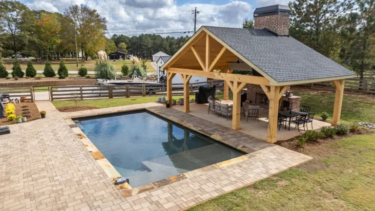 Swimming pool built by Bulldog Pool Builders