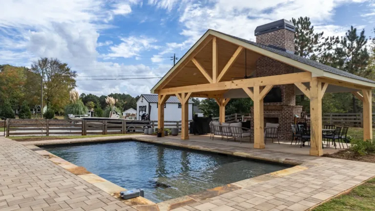 Swimming pool built by Bulldog Pool Builders