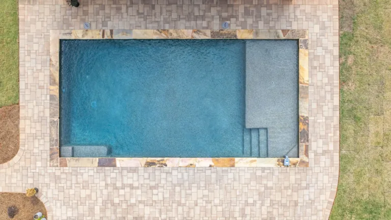 Swimming pool built by Bulldog Pool Builders