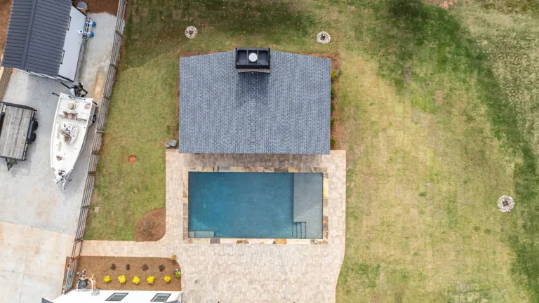 Swimming pool built by Bulldog Pool Builders
