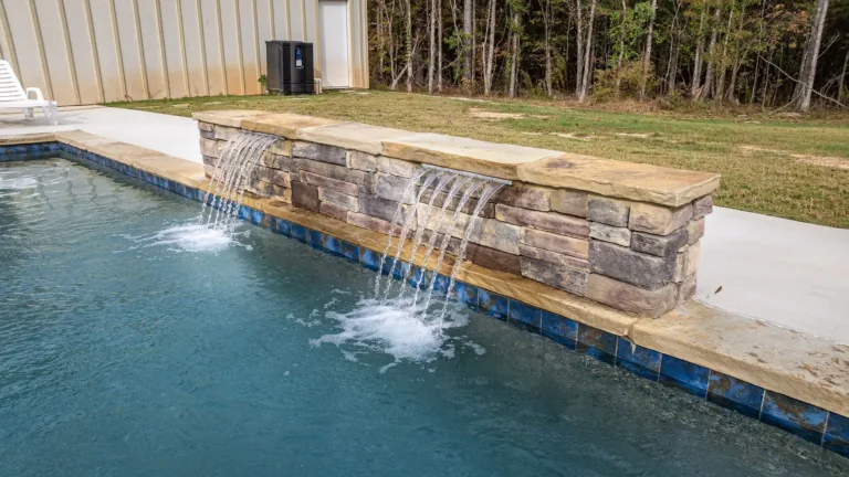 Swimming pool built by Bulldog Pool Builders