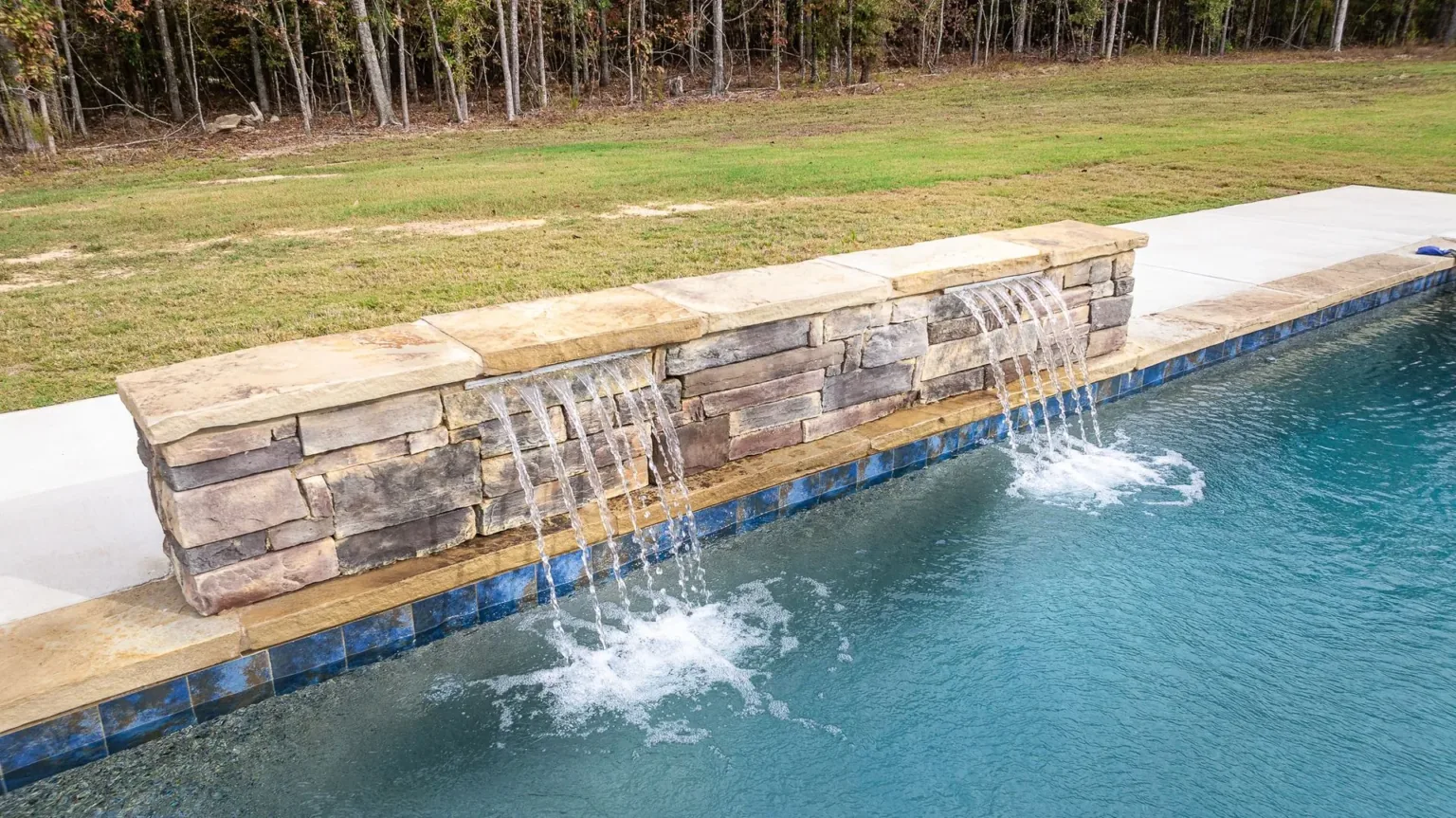 Swimming pool built by Bulldog Pool Builders