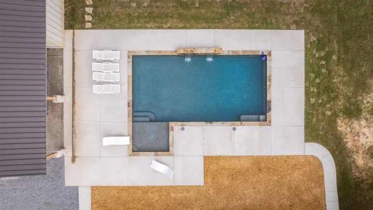 Swimming pool built by Bulldog Pool Builders