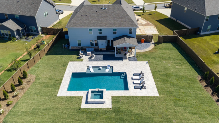Buffalo Trace pool project 28 by Bulldog Pool Builders in Stockbridge, GA
