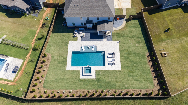 Buffalo Trace pool project 31 by Bulldog Pool Builders in Stockbridge, GA