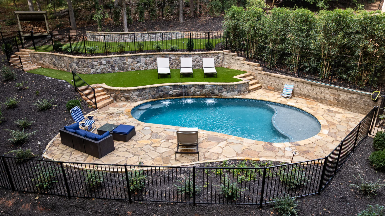 Fortson Rd pool project 3 by Bulldog Pool Builders