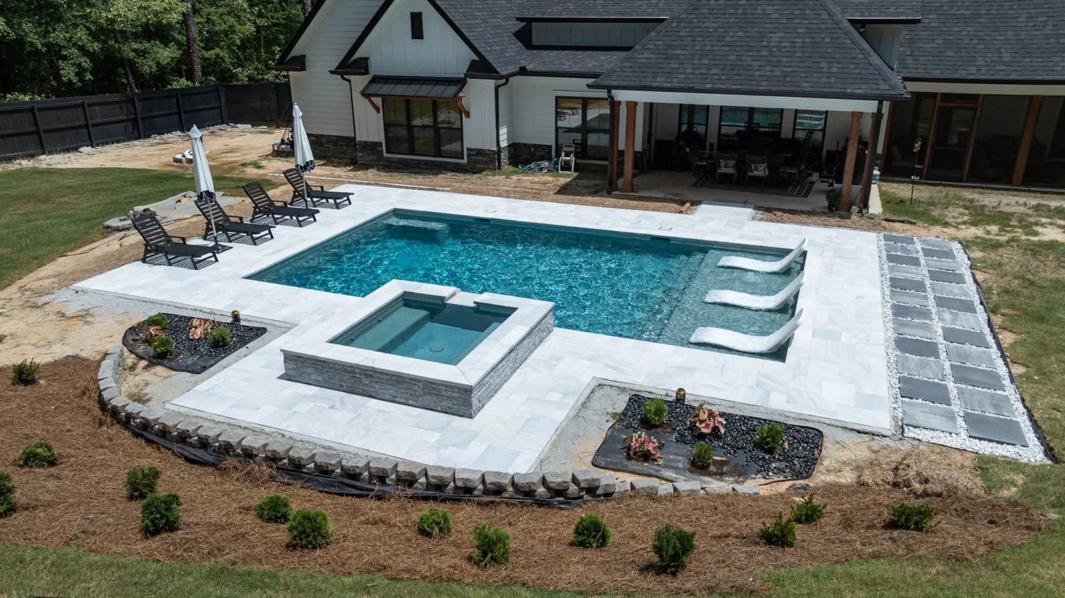 Lake Haynes pool project 3 by Bulldog Pool Builders