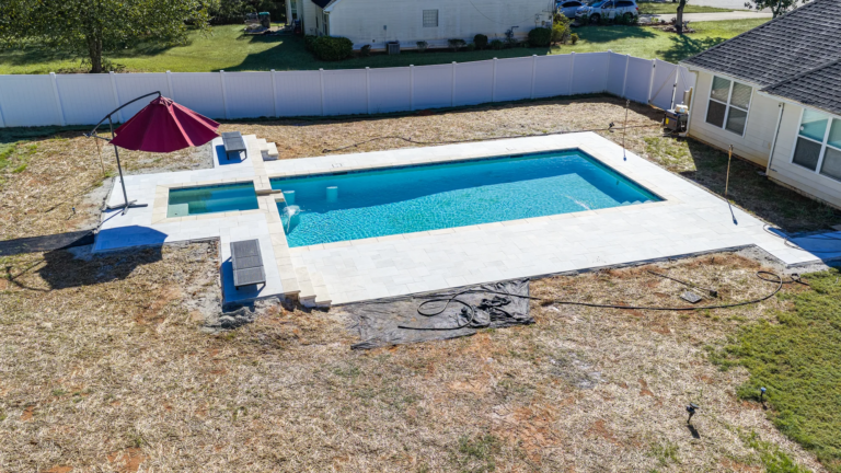 Trotters Lane pool project 7 by Bulldog Pool Builders in McDonough, GA