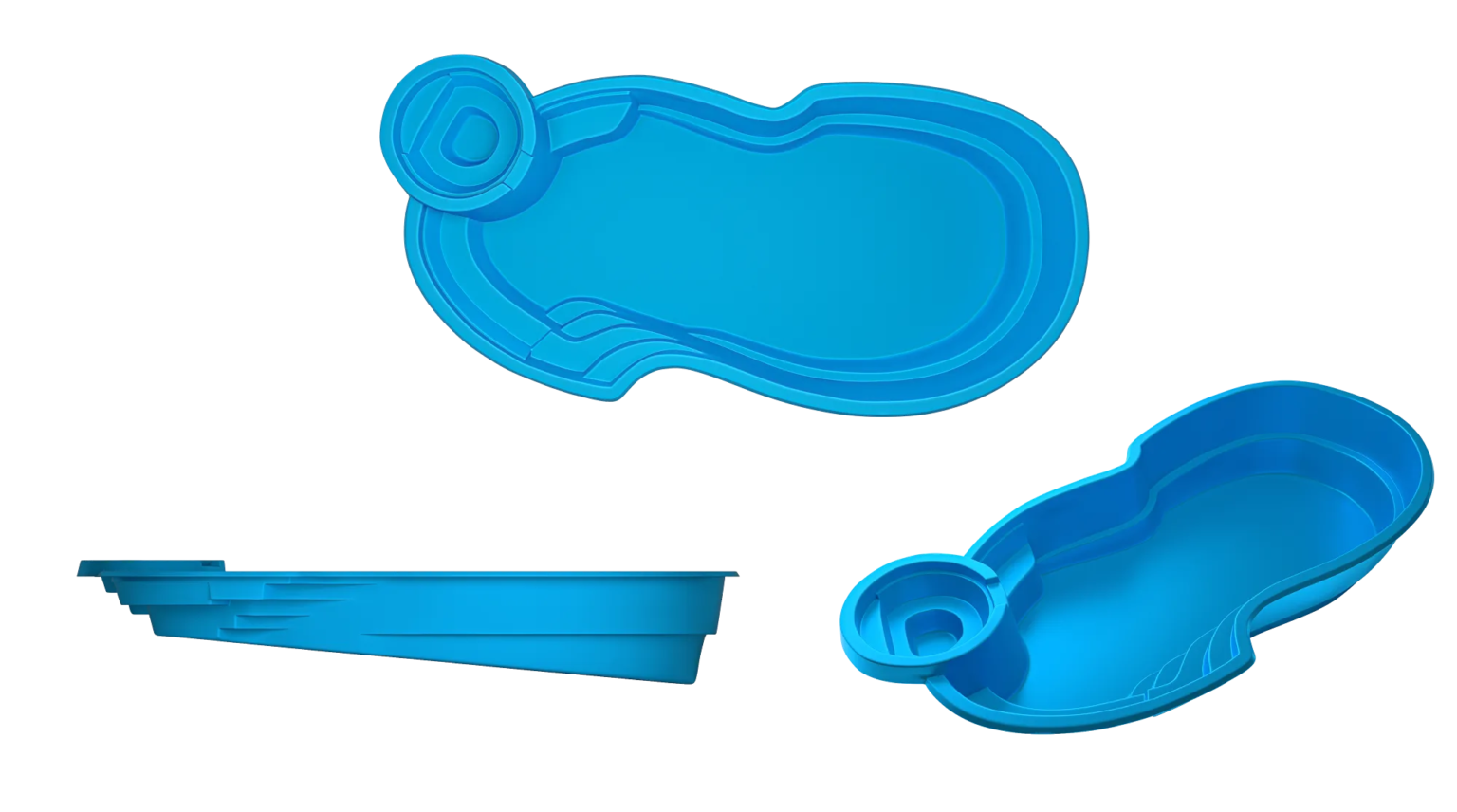 Hawaiian fiberglass pool by Tallman Pools