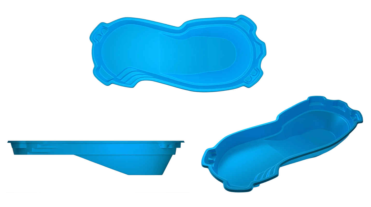 Pacific fiberglass pool by Tallman Pools