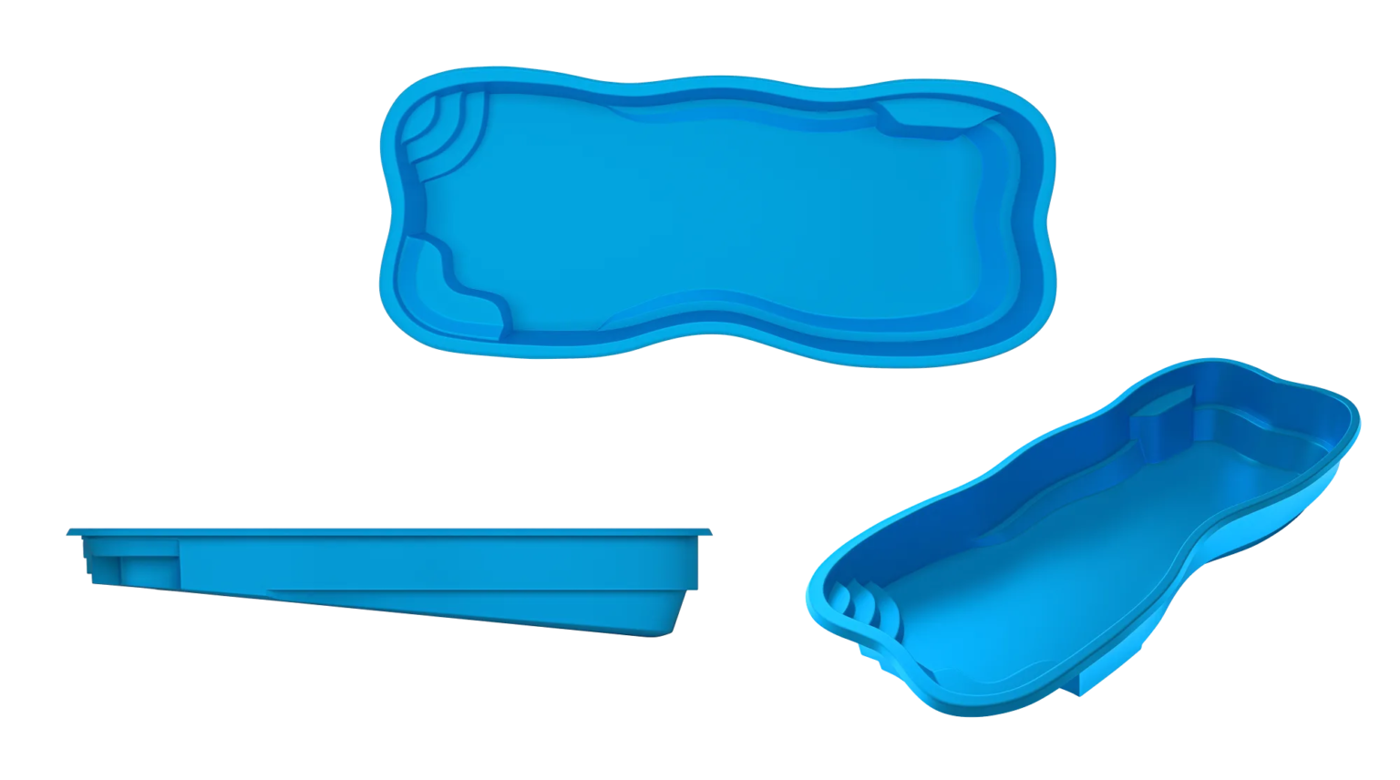 Tahiti fiberglass pool by Tallman Pools