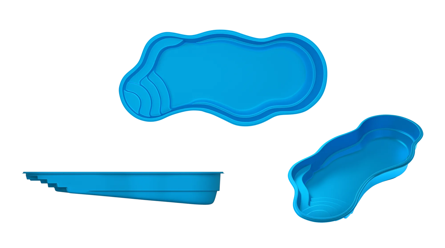 Moroccan fiberglass pool by Tallman Pools