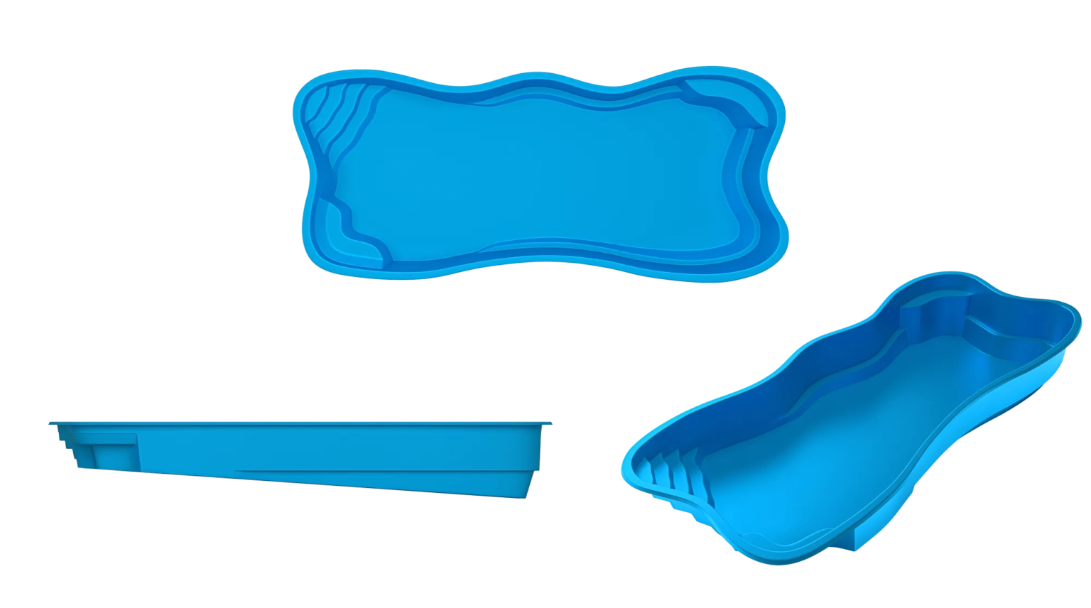 Paradise Bay fiberglass pool by Tallman Pools